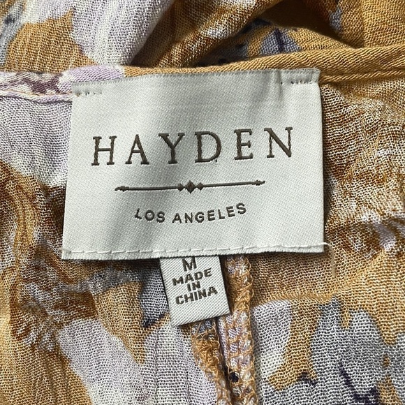 Hayden Los Angelos Boho Floral Lace flowy tank top tunic dresss size medium - Picture 7 of 7